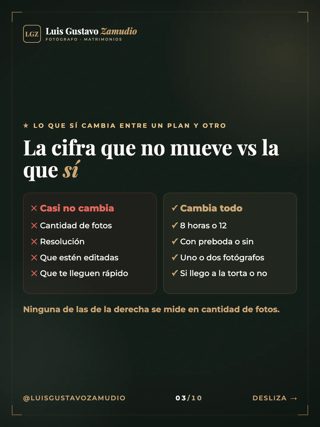 Dos columnas: "La cifra que no mueve vs la que sí" Matrimonios en Concepción.