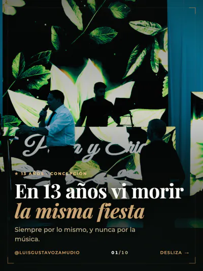 Portada del carrusel «En 13 años vi morir la misma fiesta»