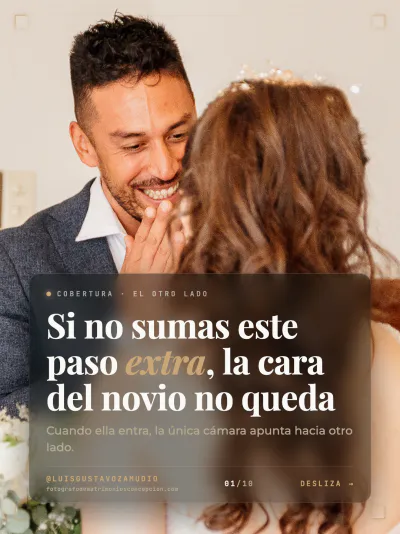 Portada del carrusel «La cara del novio la ve una sola cámara»