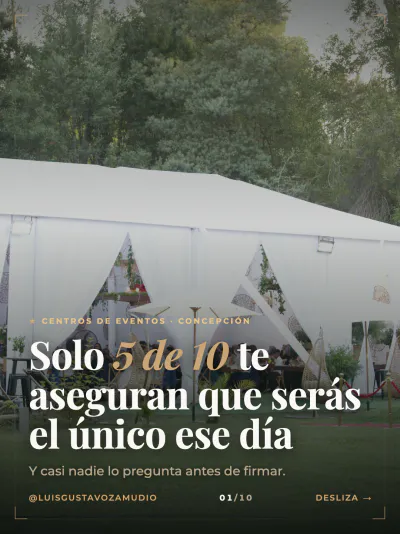 Portada del carrusel «Solo 5 de 10 centros te aseguran que serás el único ese día»