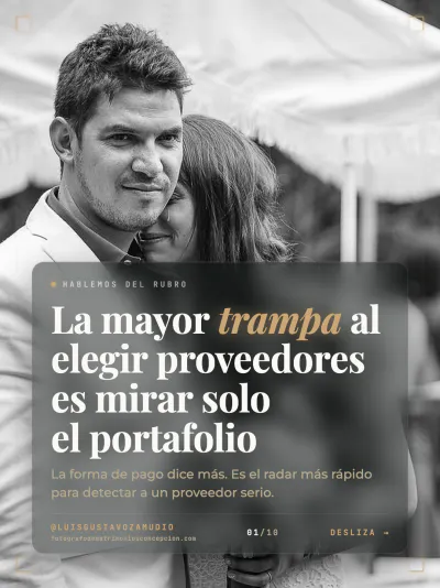 Portada del carrusel «La forma de pago dice más que el portafolio»