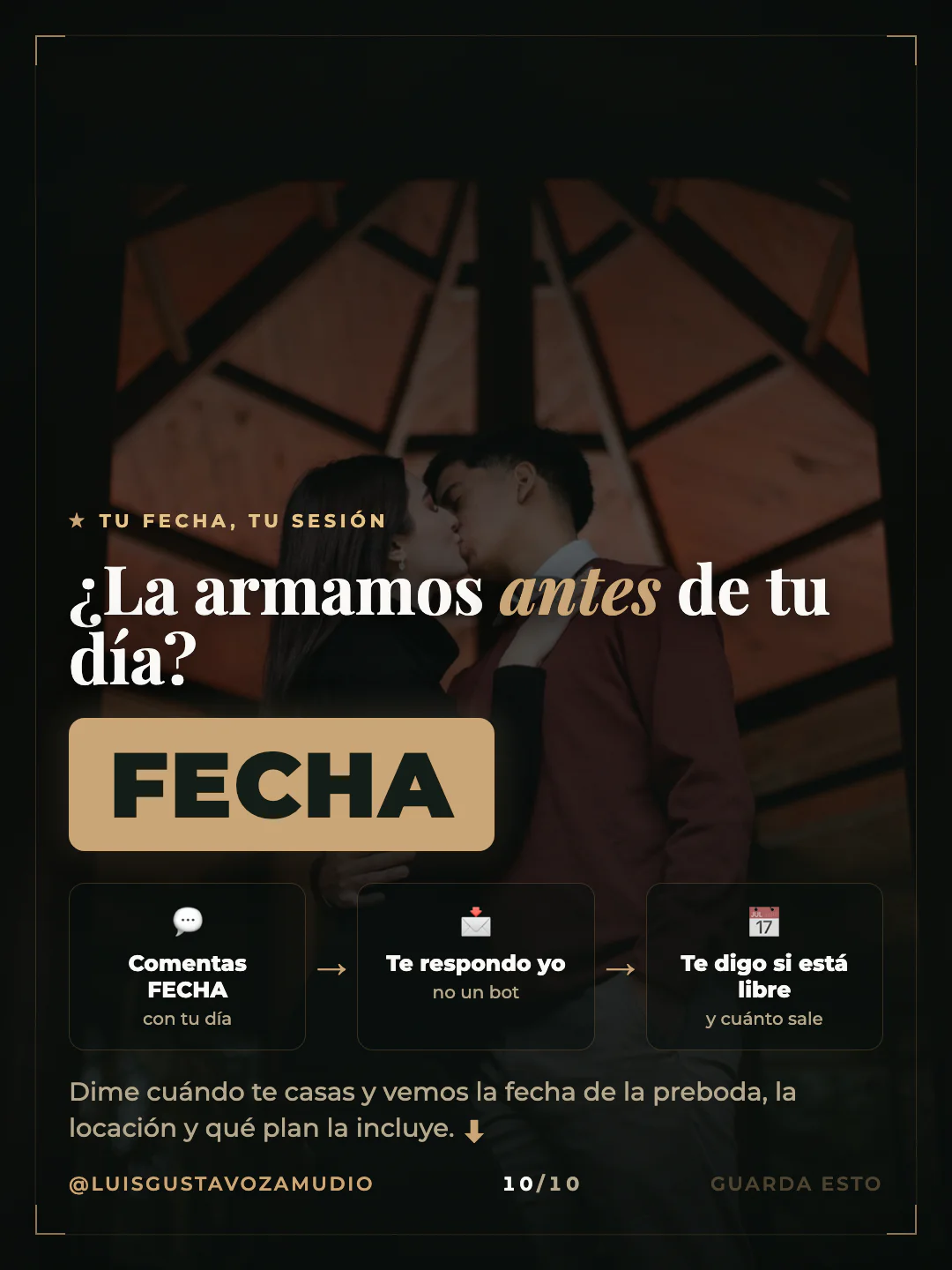 Cierre: "¿La armamos antes de tu día?" Comenta FECHA por DM. Concepción, Biobío.