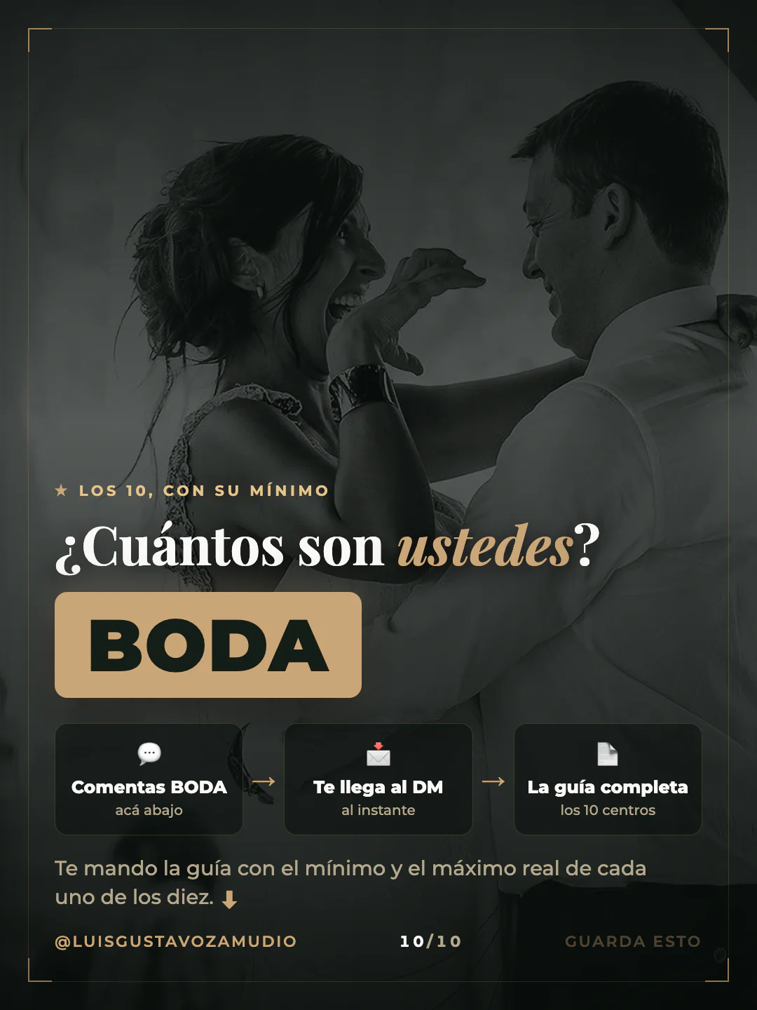 Cierre: "¿Cuántos son ustedes?" Comenta BODA por DM. Concepción, Biobío.