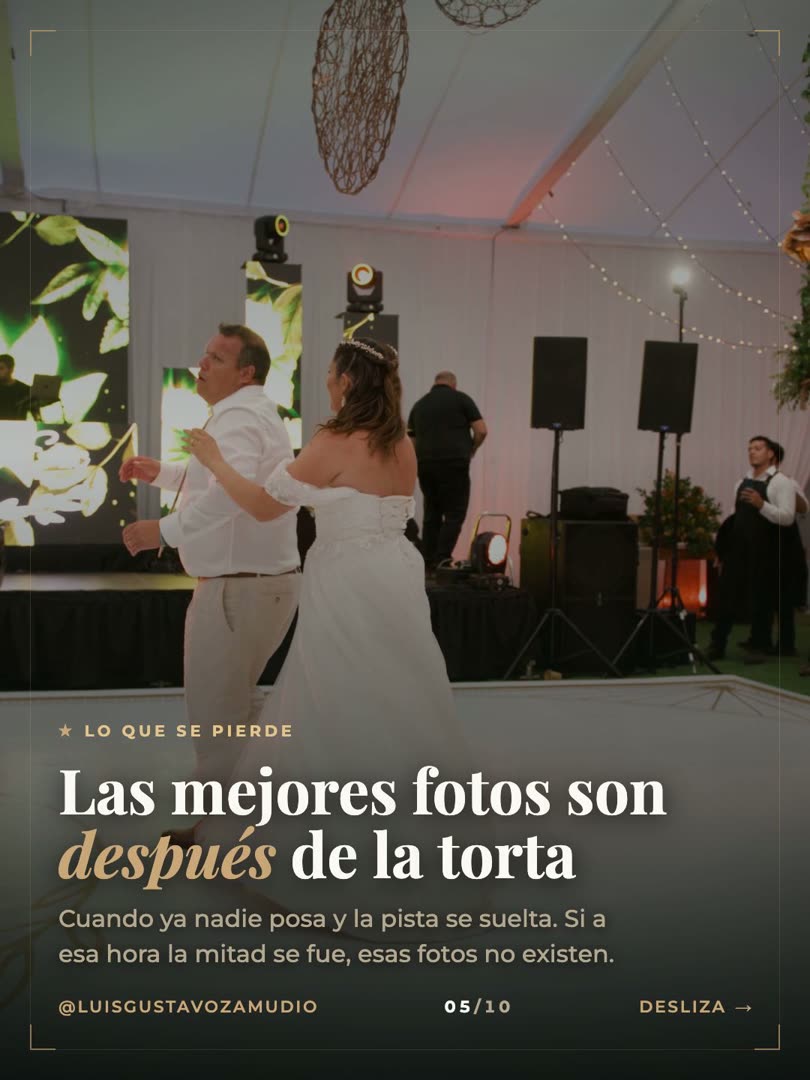 Novios bailando en la pista: las mejores fotos de la fiesta vienen después de la torta