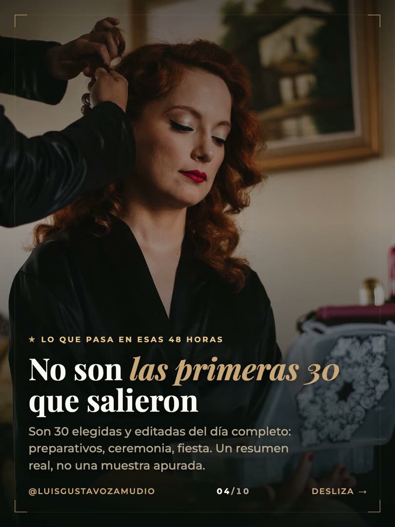 Novia en los preparativos: las primeras 30 fotos son elegidas y editadas del día completo
