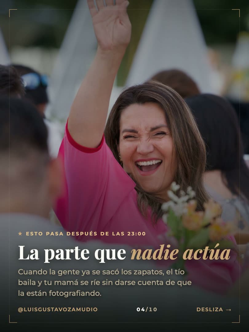 Invitada riendo en la fiesta: la parte que nadie actúa es la que más se mira después